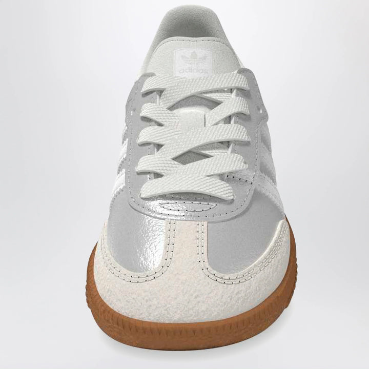 adidas Originals - Samba Silver Metallic Sneakers with Elastic Laces