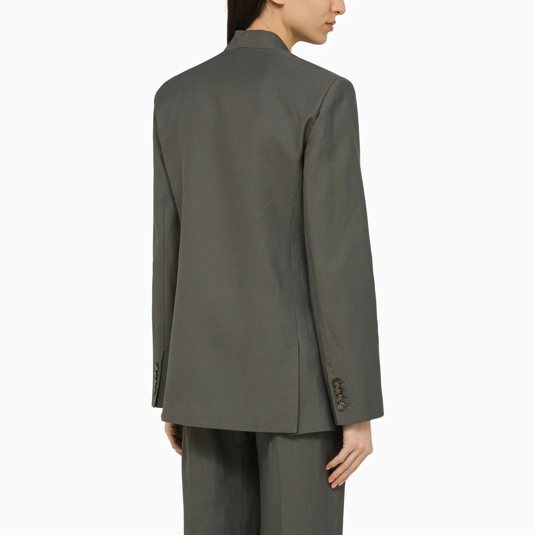 LouLou De Saison - Sandyato single-breasted grey viscose blazer