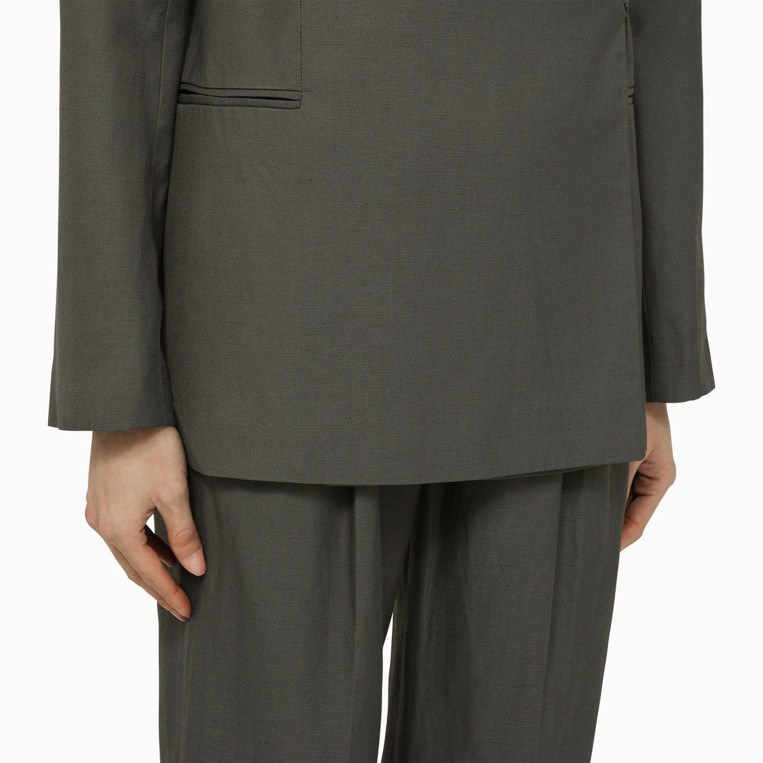 LouLou De Saison - Sandyato single-breasted grey viscose blazer