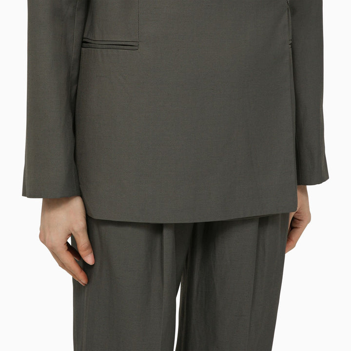 LouLou De Saison - Sandyato single-breasted grey viscose blazer