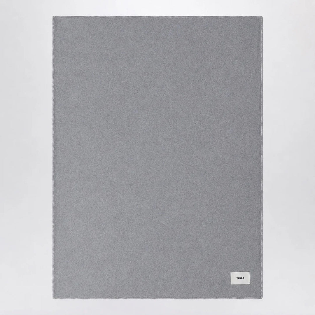Tekla - Grey lambswool blanket