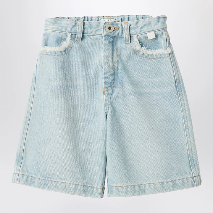 Il Gufo - Light blue denim Bermuda