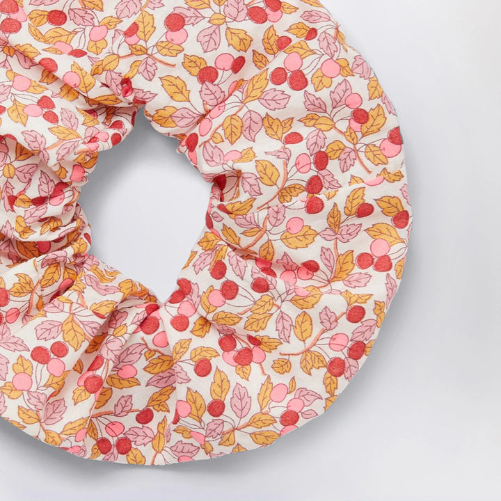 Il Gufo - Apricot scrunchie in Liberty fabric