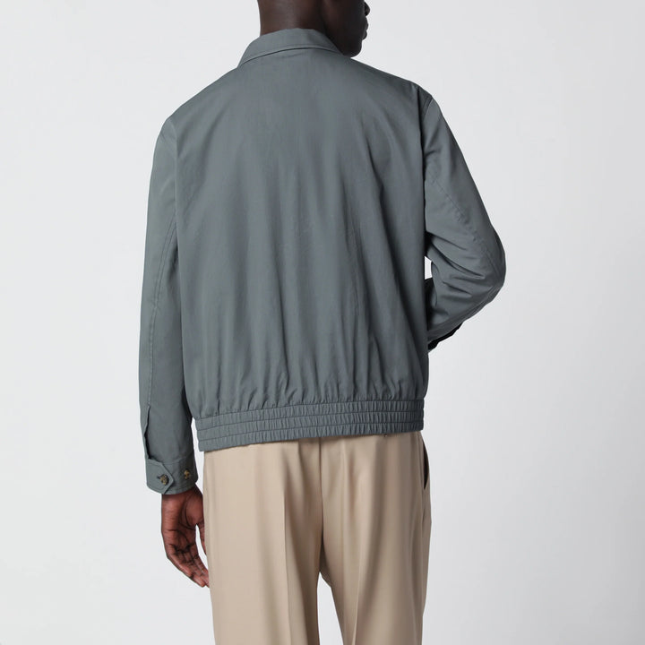 Lardini - Zip Jacket In Cotton And Silk