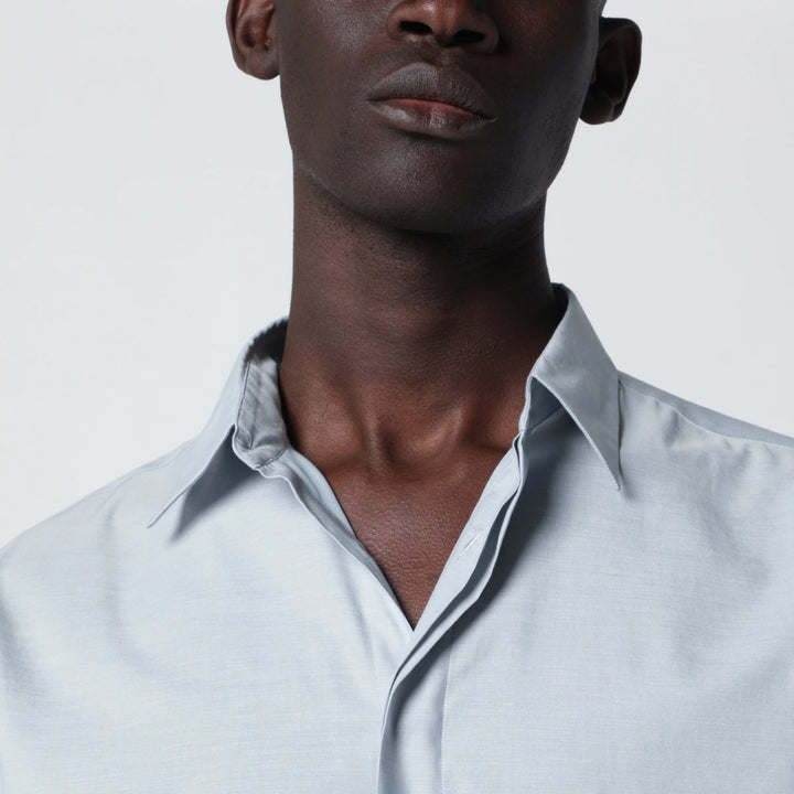 Lardini - Light Blue Cotton Blend Shirt