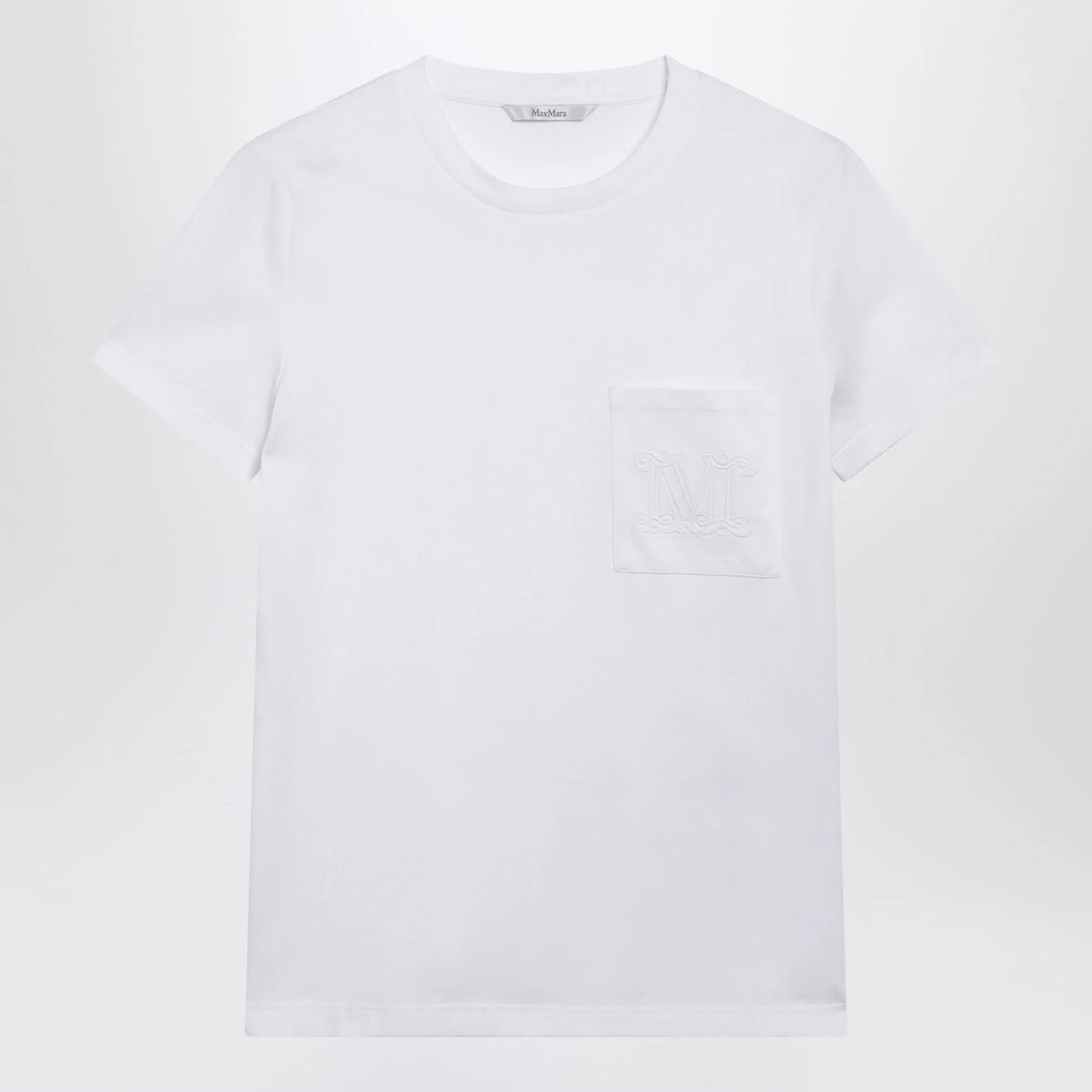 Max Mara - White cotton jersey T-shirt