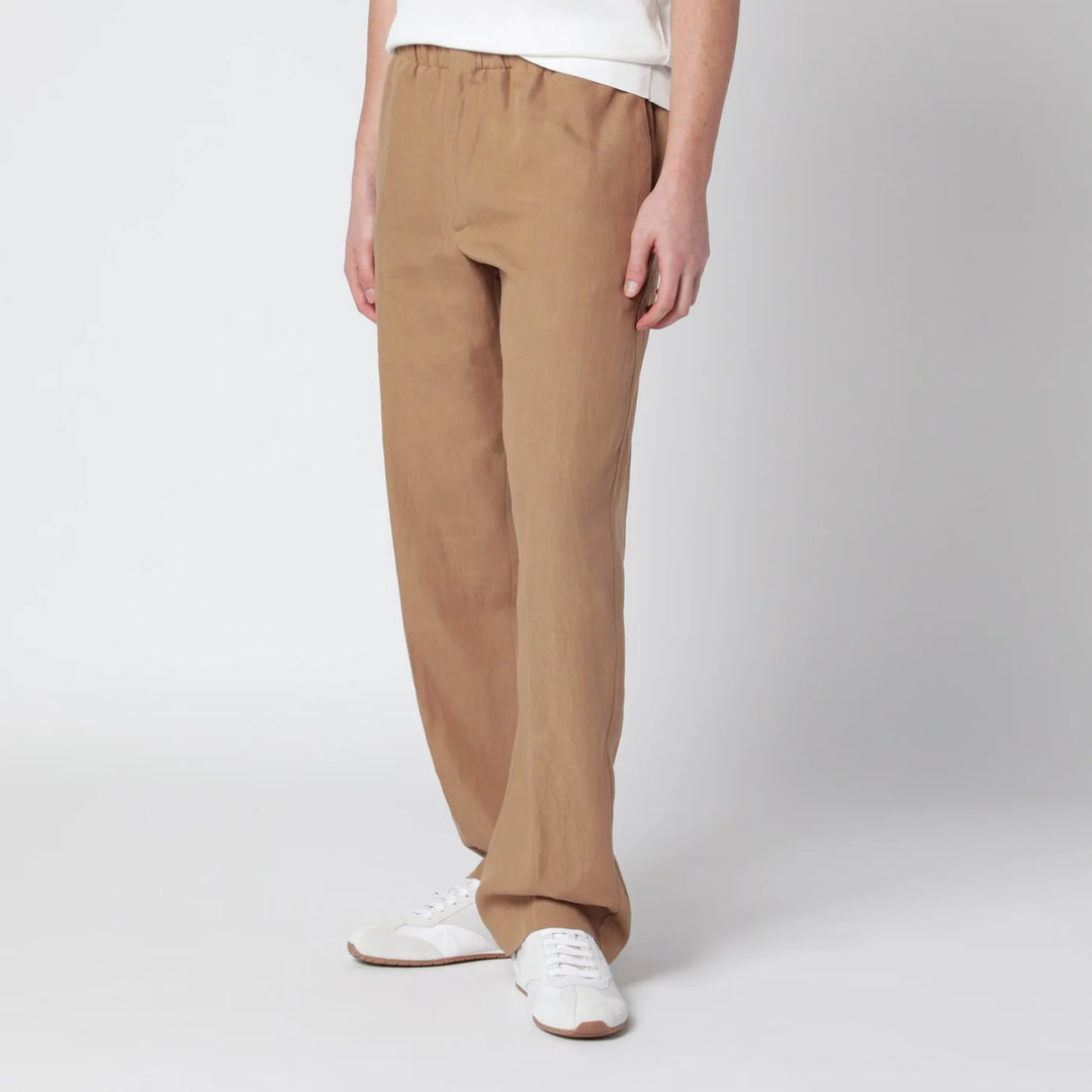 Lardini - Camel linen trousers