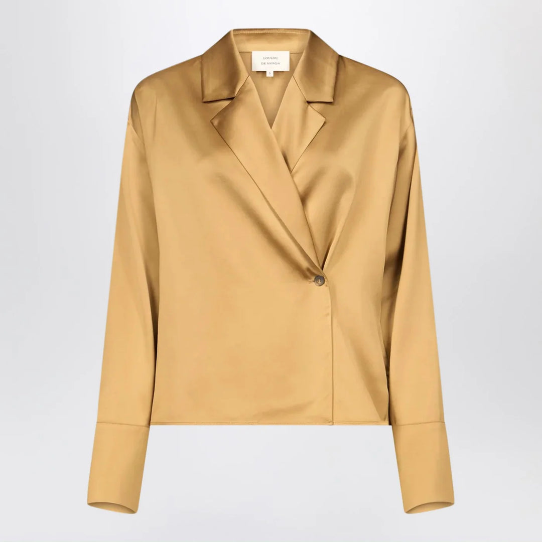 LouLou De Saison - Ochre satin Persia blouse