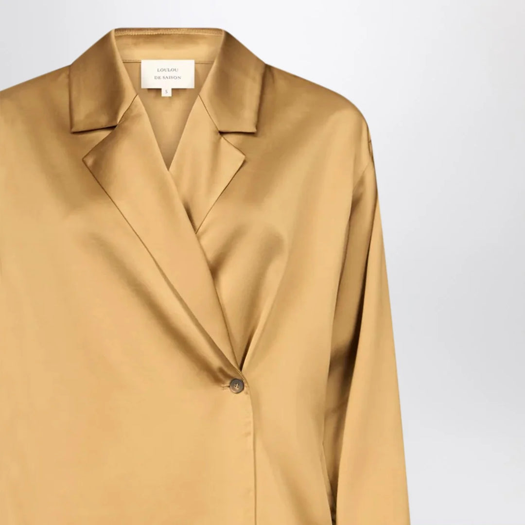 LouLou De Saison - Ochre satin Persia blouse
