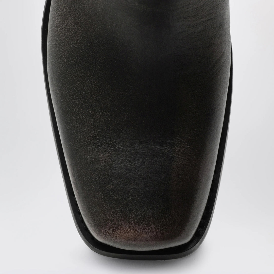 Paris Texas - Black Roxy boot in brushed leather