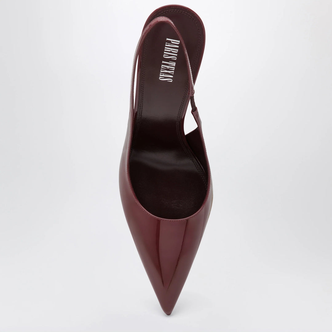 Paris Texas - Lidia slingback pumps in cherry patent leather