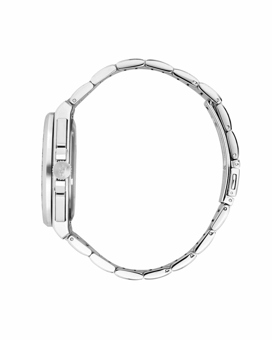 Watch Maserati Velocita 43mm Chrono Silver Dial Stainless Steel Strap Watch Brand