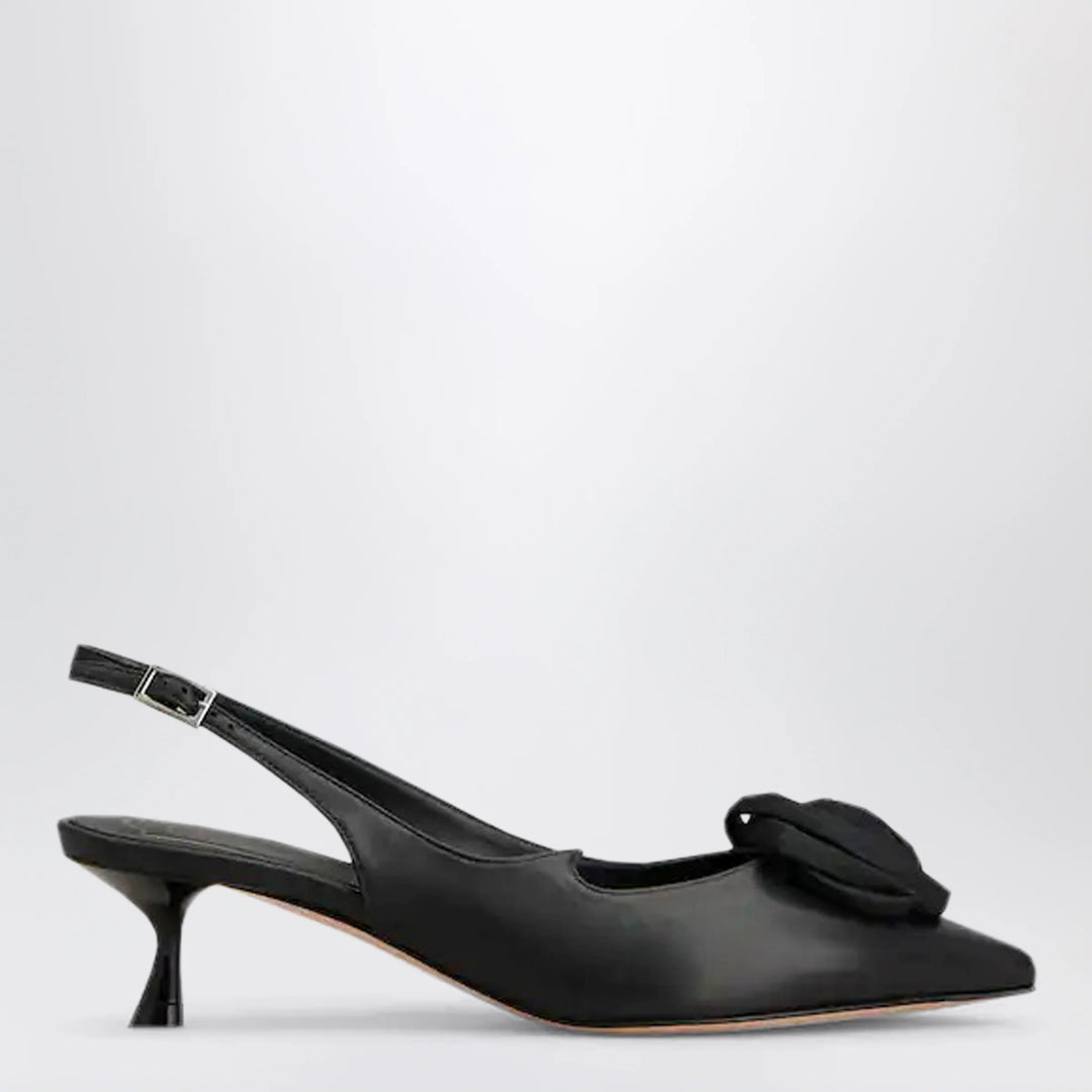 ROGER VIVIER - Rose Vivier Slingback Pumps in Black Leather