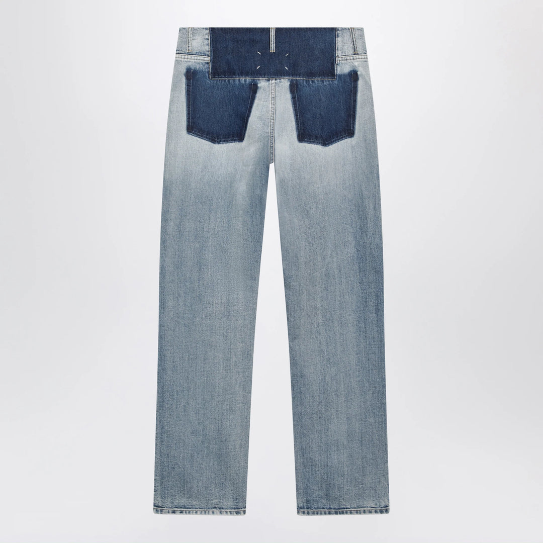Maison Margiela - Patchwork jeans in indigo blue denim