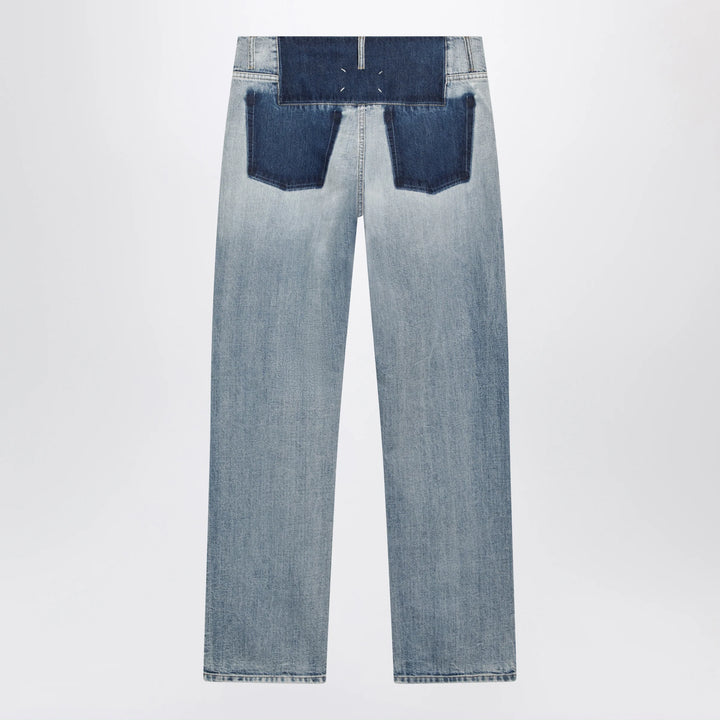 Maison Margiela - Patchwork jeans in indigo blue denim