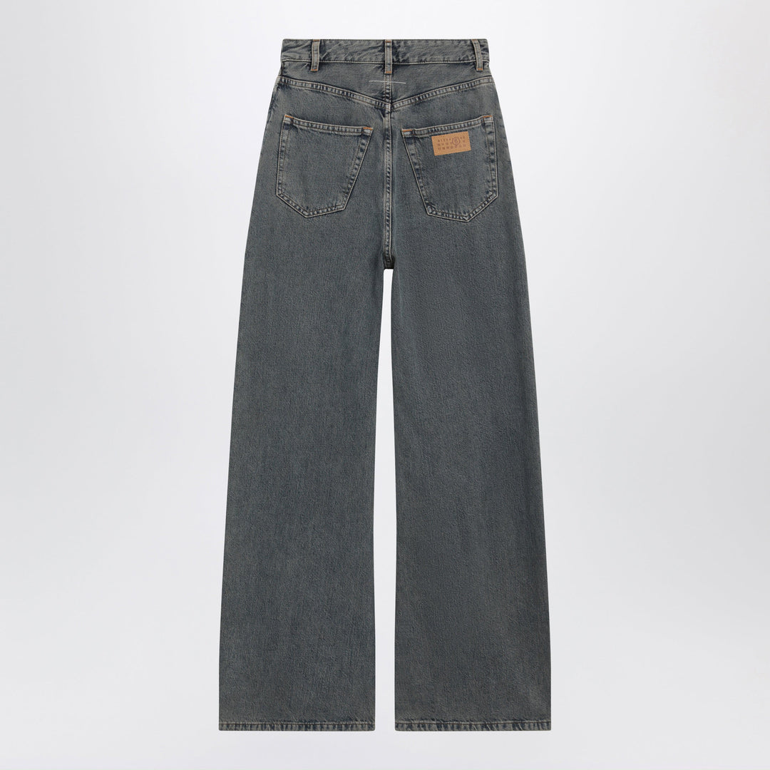 MM6 Maison Margiela - Grey wide-leg jeans