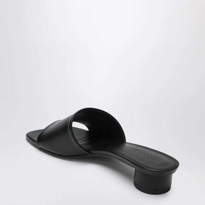 MM6 Maison Margiela - Black Anatomic sandals with low heel