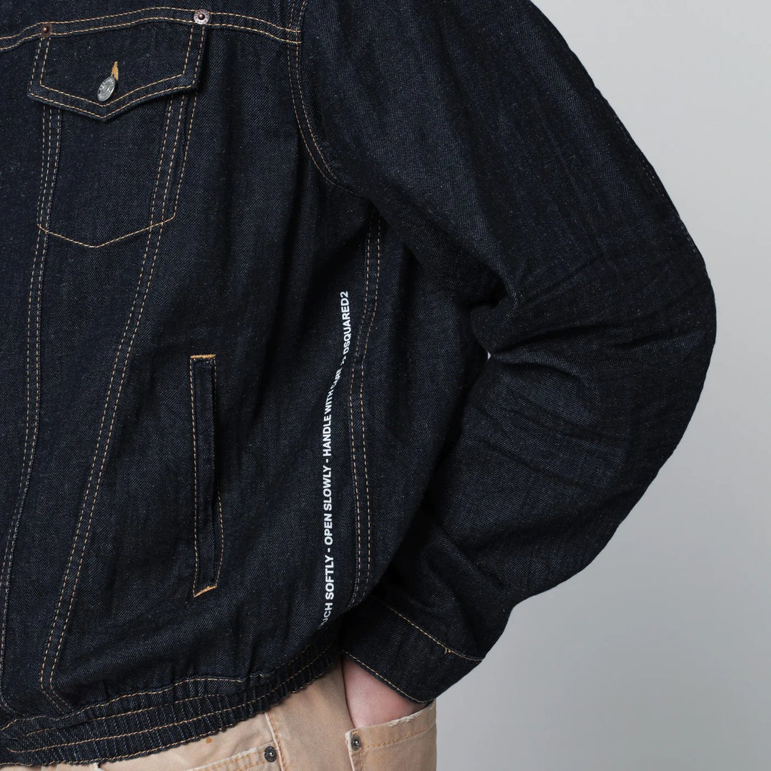 Dsquared2 - Navy blue zip-up denim jacket