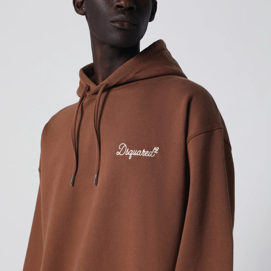 Dsquared2 - Brown relaxed-fit sweatshirt with logo