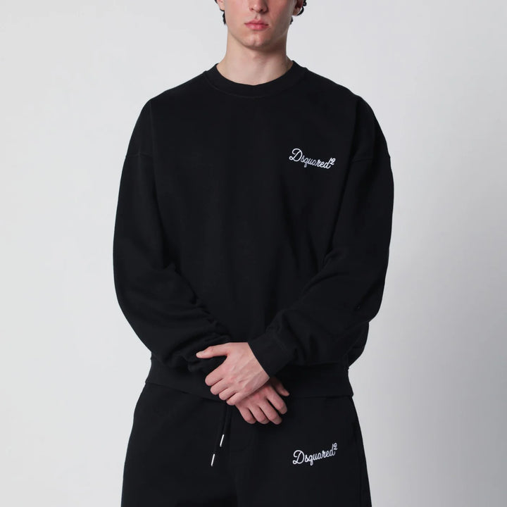Dsquared2 - Black relaxed-fit sweatshirt with logo