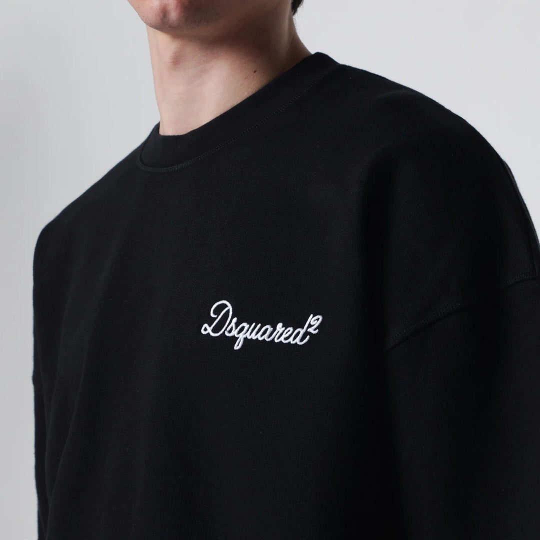 Dsquared2 - Black relaxed-fit sweatshirt with logo