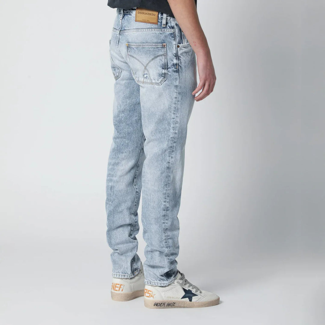 Dsquared2 - Vintage-effect stretch denim jeans Brand Pants