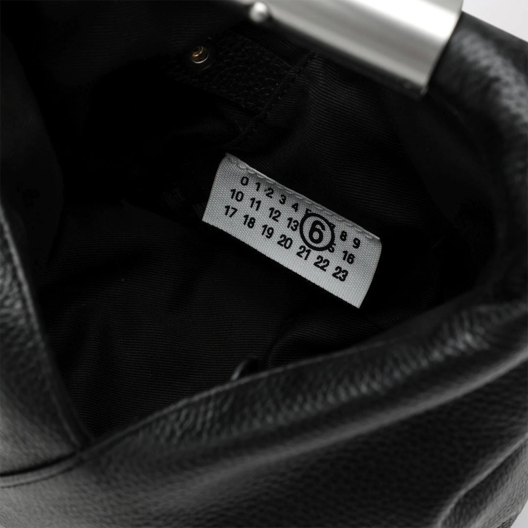 MM6 Maison Margiela - Japanese Bag Jewel Handle Classic in calf leather black