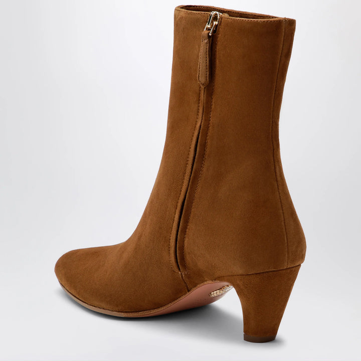 Aquazzura - Chestnut Sloan suede ankle boots