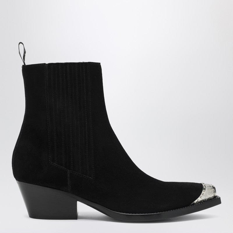 Shoes Sartore - Black suede Wax ankle boot - 36,5 IT Brand