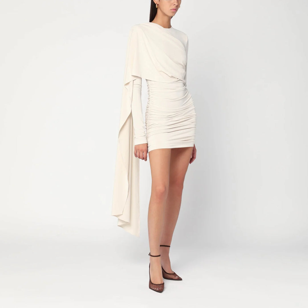 THE ANDAMANE - Xenia ivory mini dress