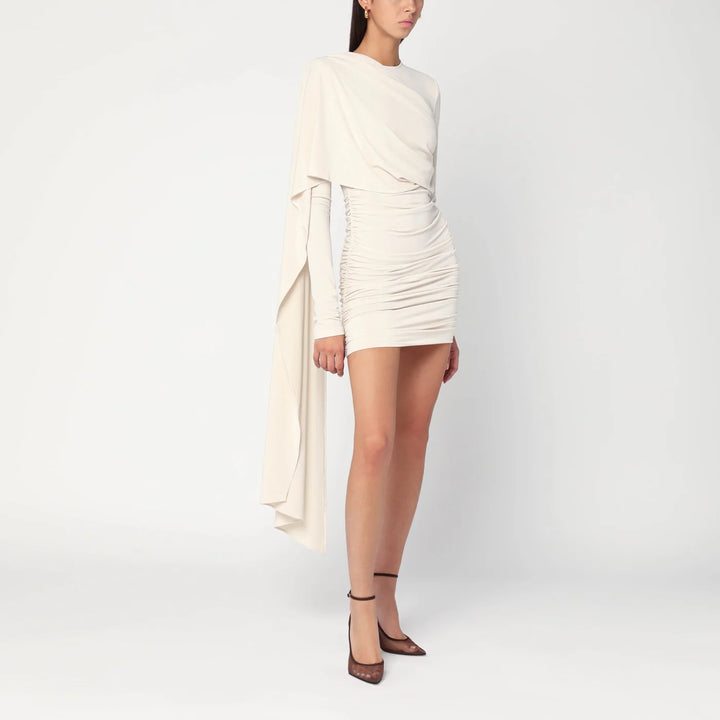 THE ANDAMANE - Xenia ivory mini dress
