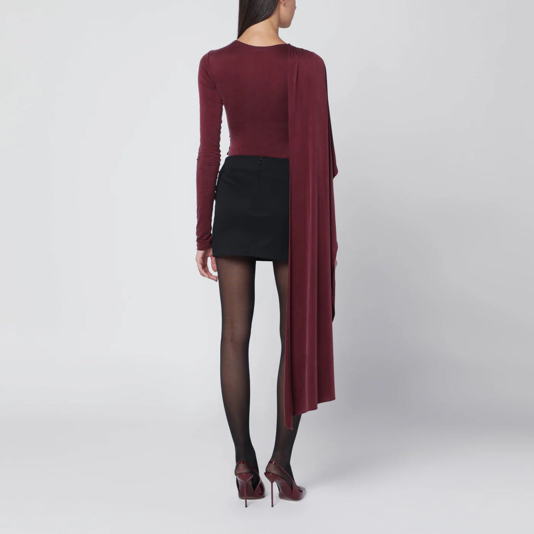 THE ANDAMANE - Xenia rouge noir bodysuit