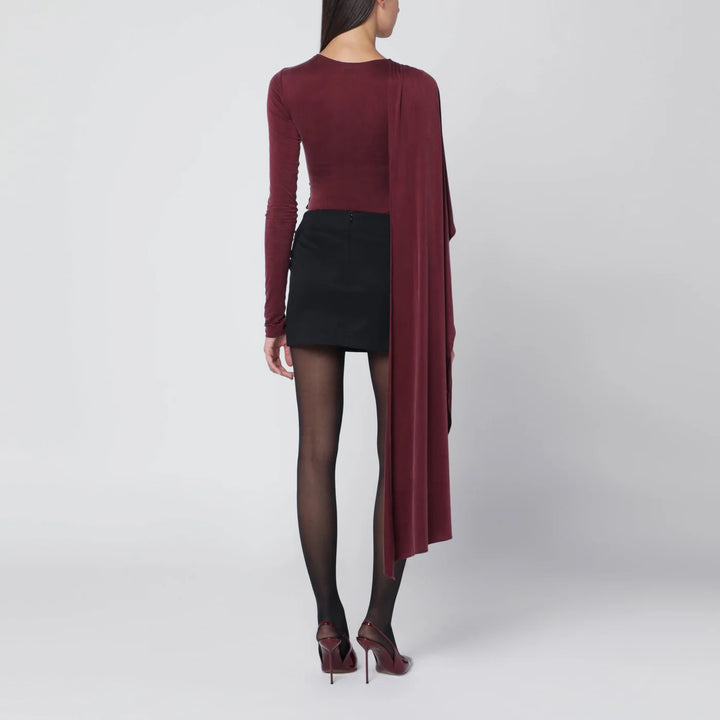 THE ANDAMANE - Xenia rouge noir bodysuit