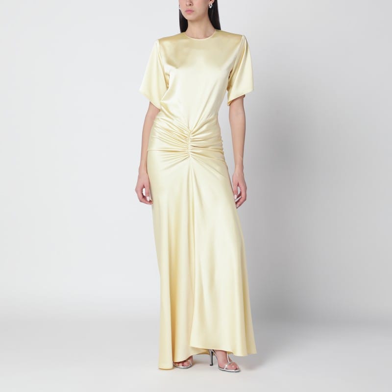 Dresses The Andamane - Vanilla-coloured Iris dress with draping - 40 IT Brand