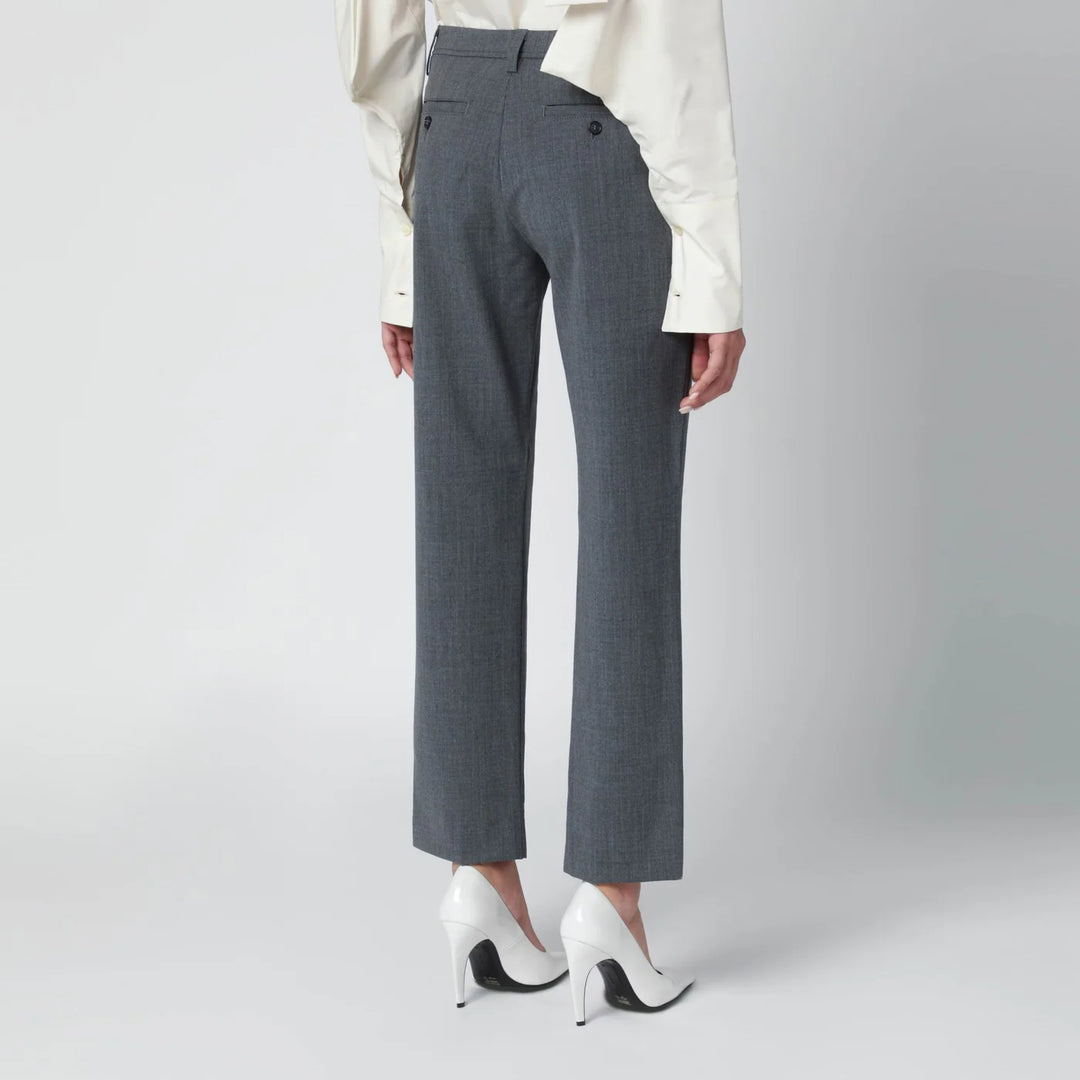 TheLatest - Grey wool-blend trousers
