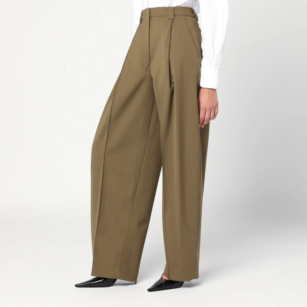 TheLatest - Taupe wool blend trousers Brand Pants 38  IT