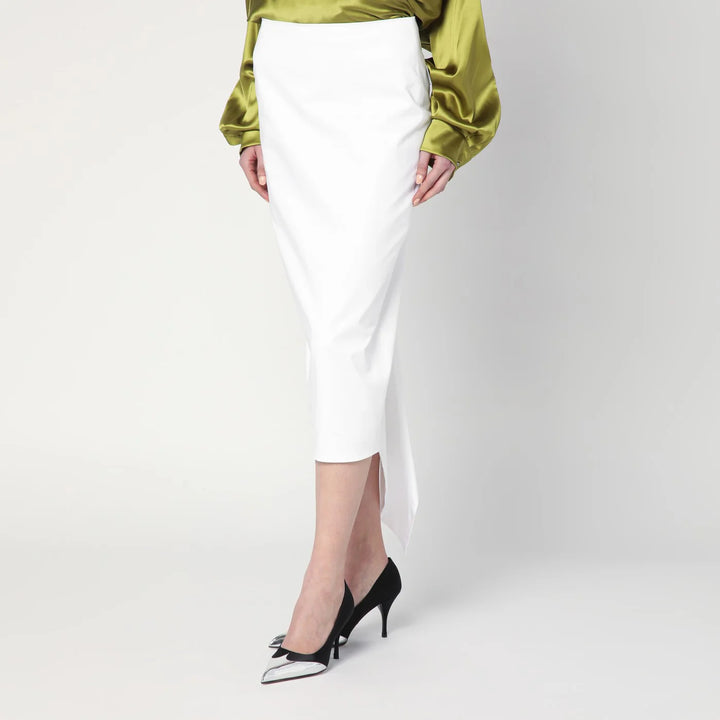 TheLatest - White cotton midi skirt