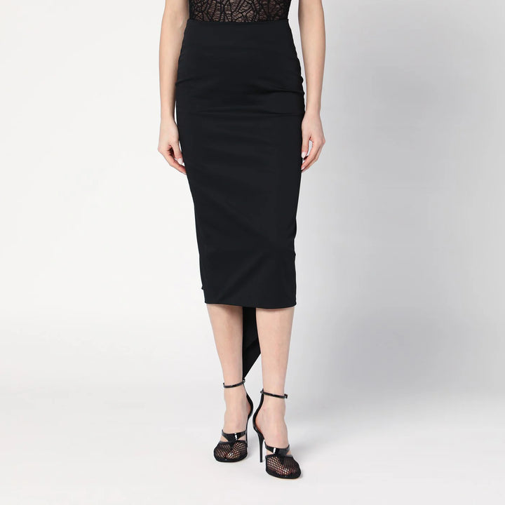 TheLatest - Black cotton midi skirt
