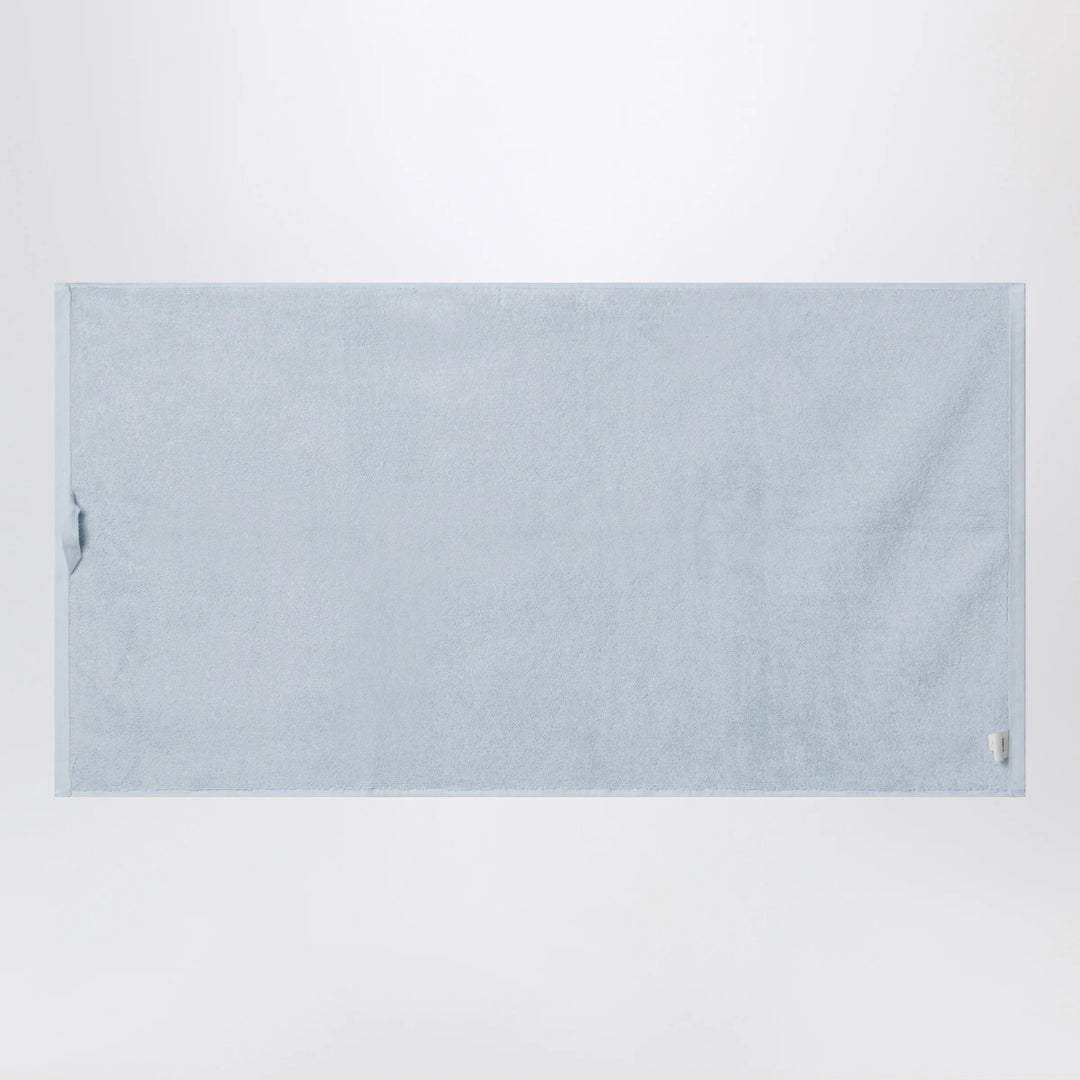 Tekla - Striped light blue bath towel 50x90 cm