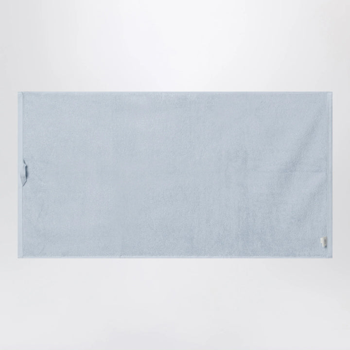 Tekla - Striped light blue bath towel 50x90 cm