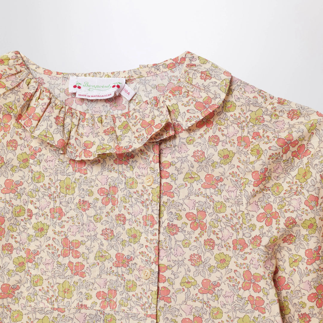 Bonpoint - Pink Liberty fabric shirt
