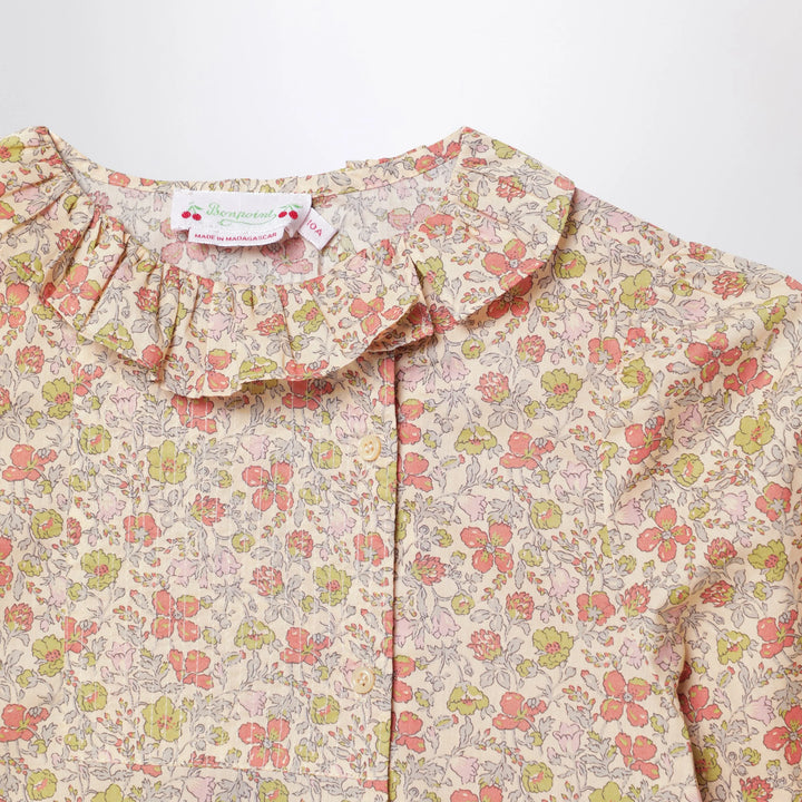 Bonpoint - Pink Liberty fabric shirt