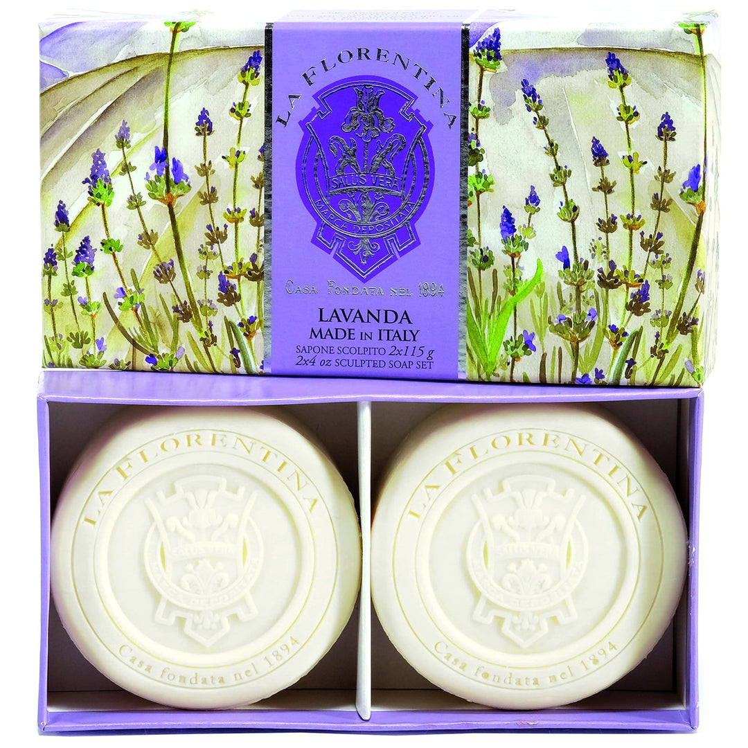 La Florentina 115g 2 Bars Soap Gift Boxed La Florentina Lavender 2 Bars soap 115 g Brand