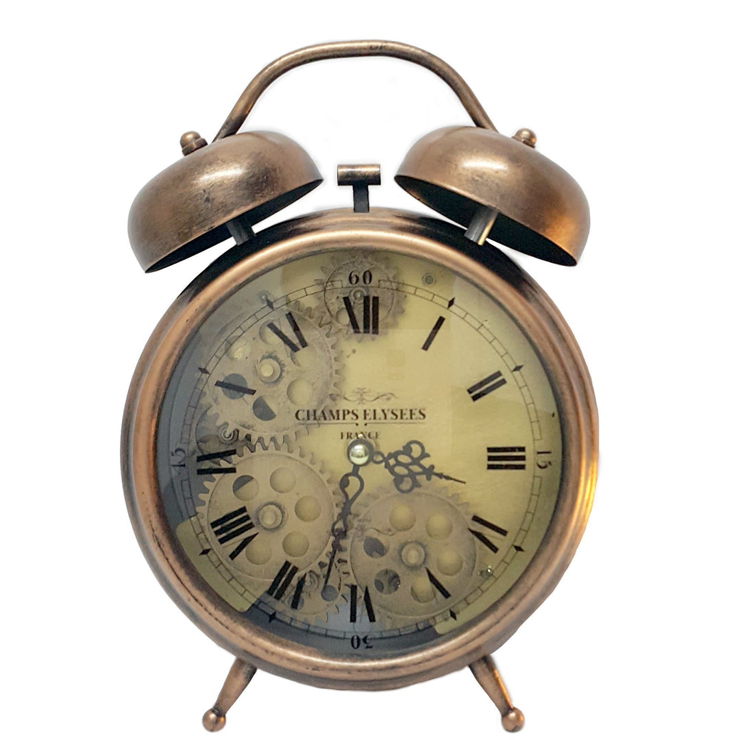 Chilli Alarm Clocks Madame Cuivre alarm moving cogs bedside clock - copper Brand