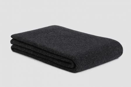 Bemboka Angora &amp; Merino Wool Throws 130x220cm Charcoal Bemboka Chain Rib Angora &amp; Merino Wool Throw - Pre-Shrunk Brand