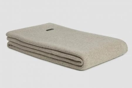Bemboka Angora &amp; Merino Wool Throws 130x220cm Wheat Bemboka Chain Rib Angora &amp; Merino Wool Throw - Pre-Shrunk Brand
