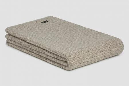 Bemboka Angora &amp; Merino Wool Throws 130x210cm Wheat Bemboka Chunky Box Angora &amp; Merino Wool Throw - Pre-Shrunk Brand