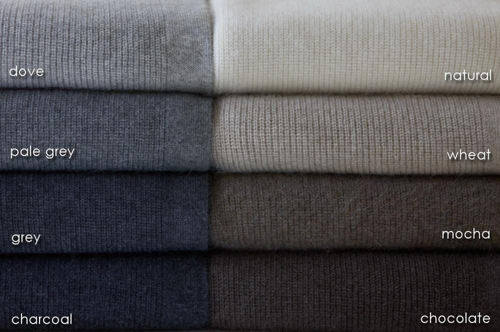 Bemboka ANGORA &amp; MERINO WOOL THROWS 130x190cm Charcoal Bemboka Fine Rib Angora &amp; Merino Wool Throw - Pre-Shrunk Brand