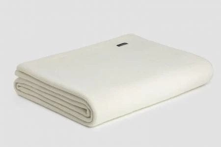 Bemboka Angora &amp; Merino Wool Throws 130x190cm Natural Bemboka Fine Rib Angora &amp; Merino Wool Throw - Pre-Shrunk Brand