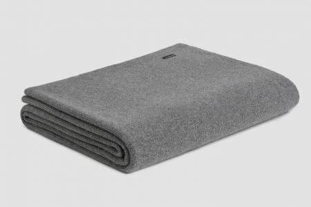 Bemboka Angora &amp; Merino Wool Throws 130x190cm Pale Grey Bemboka Fine Rib Angora &amp; Merino Wool Throw - Pre-Shrunk Brand